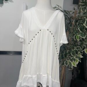 POL White Midi Dress